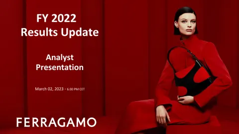 Salvatore Ferragamo | Results Presentation Deck | 12 slides