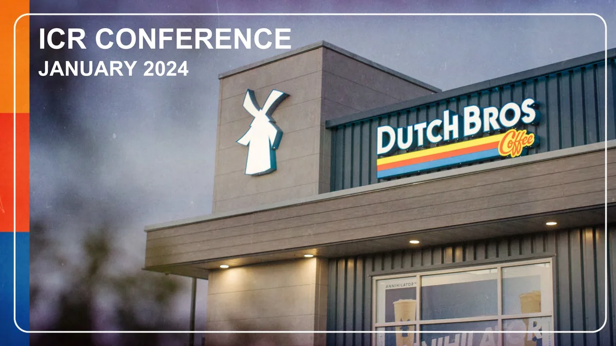 Dutch Bros | Investor Conference Presentation Deck | 10 slides · slide 1