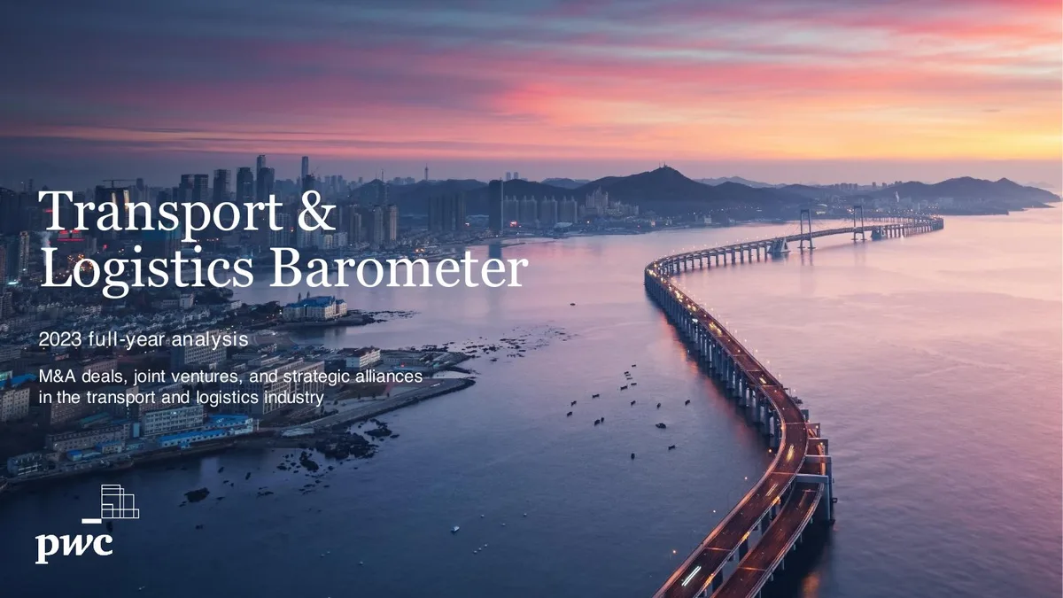 Transport &amp; Logistics Barometer · slide 1