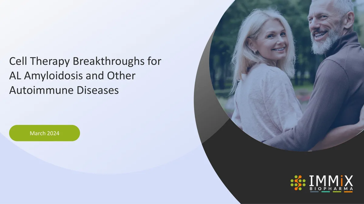 Immix Biopharma | Investor Presentation Deck | 56 slides · slide 1