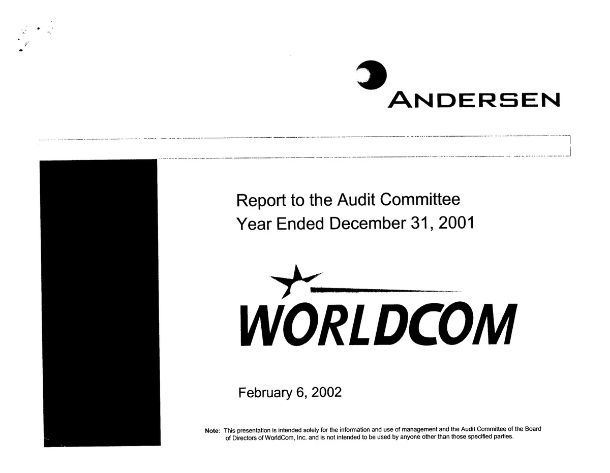 Arthur Andersen | Internal Communication Presentation Deck | 17 slides · slide 1