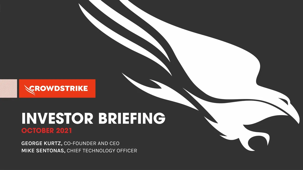 Crowdstrike | Investor Day Presentation Deck | 48 slides · slide 1