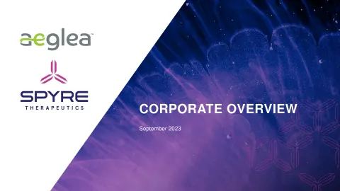 Aeglea BioTherapeutics | Investor Presentation Deck | 56 slides