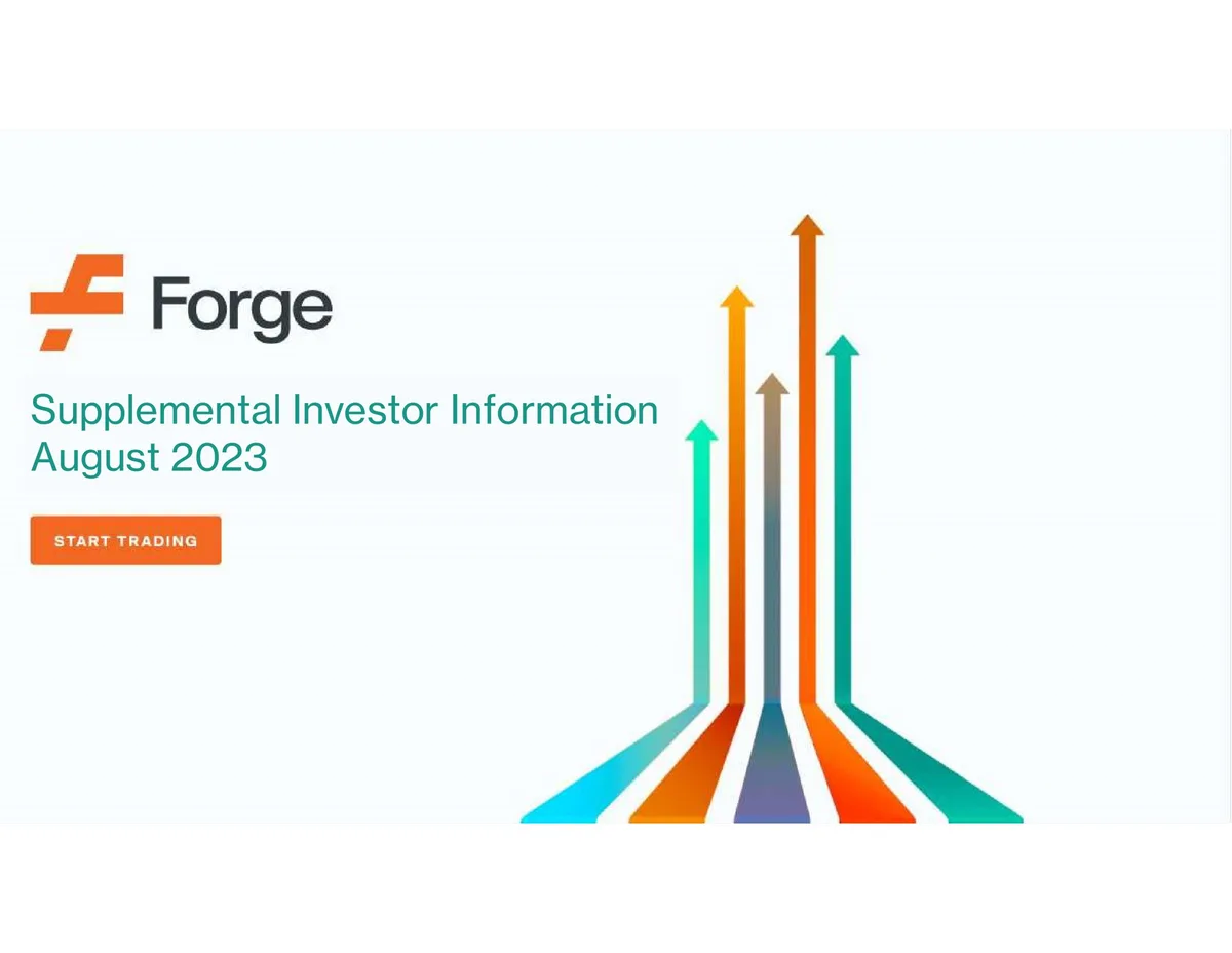 Forge | Results Presentation Deck | 5 slides · slide 1