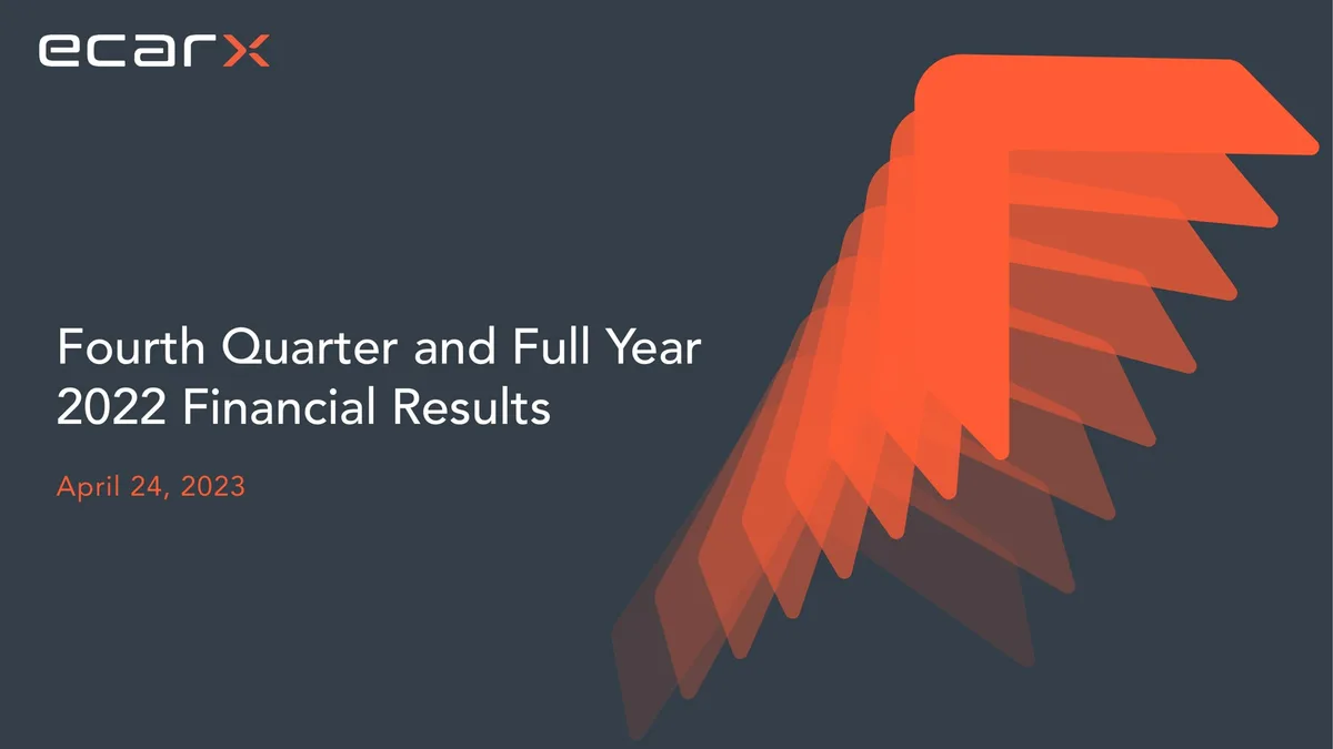 Ecarx | Results Presentation Deck | 25 slides · slide 1