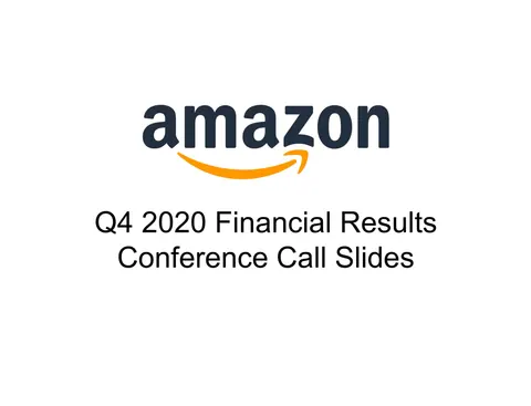 Amazon | Results Presentation Deck | 18 slides