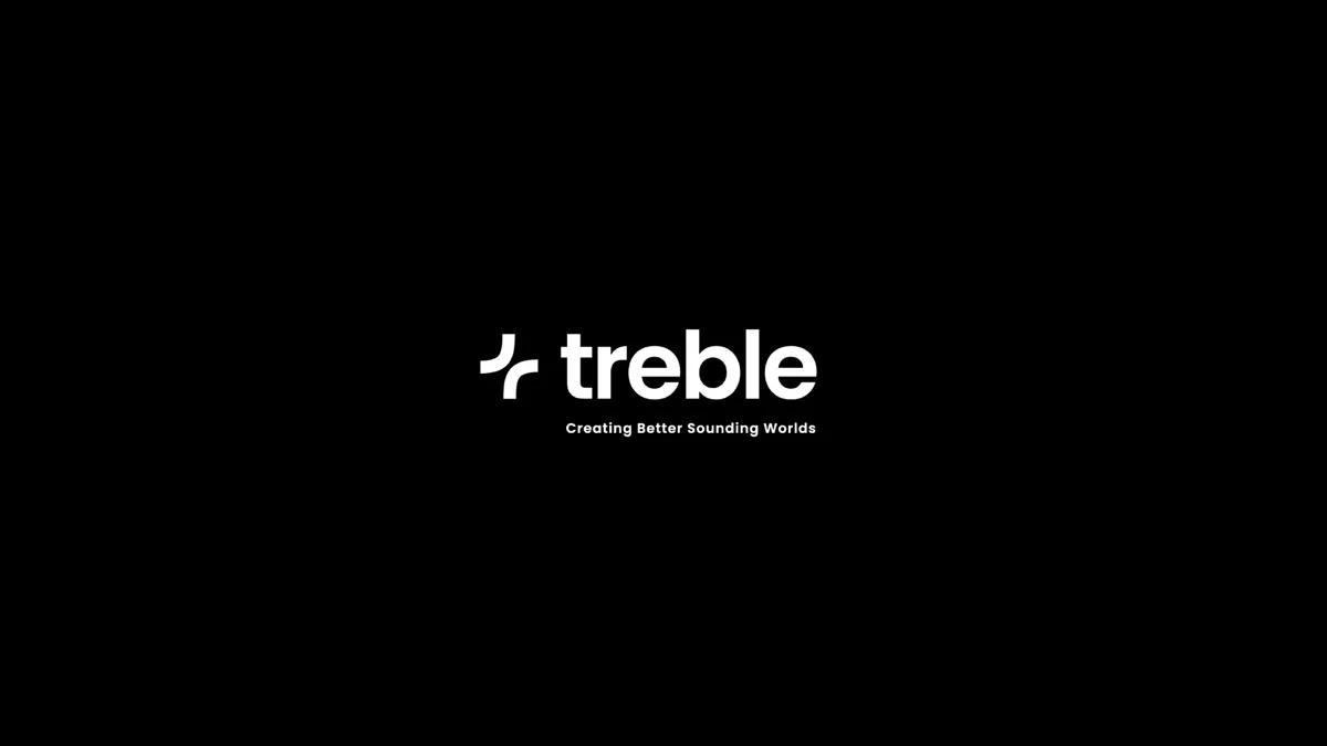 Seed pitch deck: Treble raises $5.7 million for better sound in VR · slide 1
