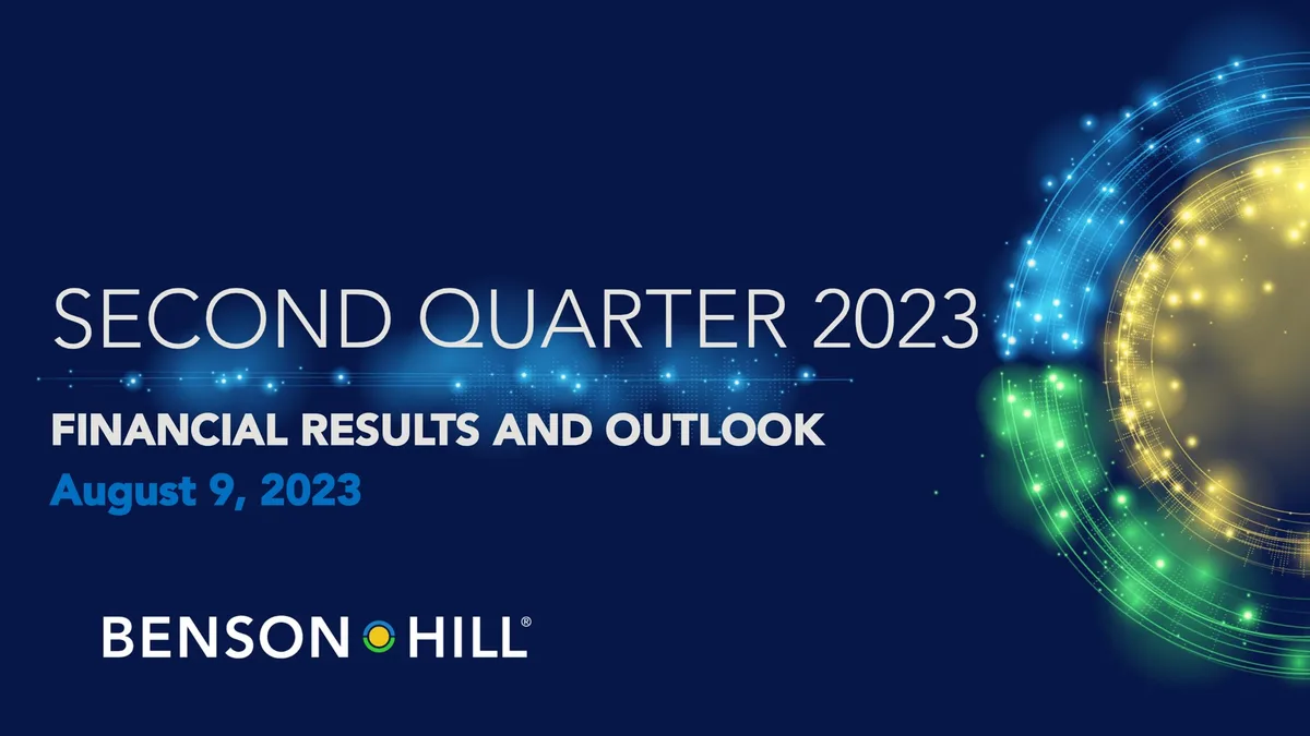Benson Hill | Results Presentation Deck | 30 slides · slide 1