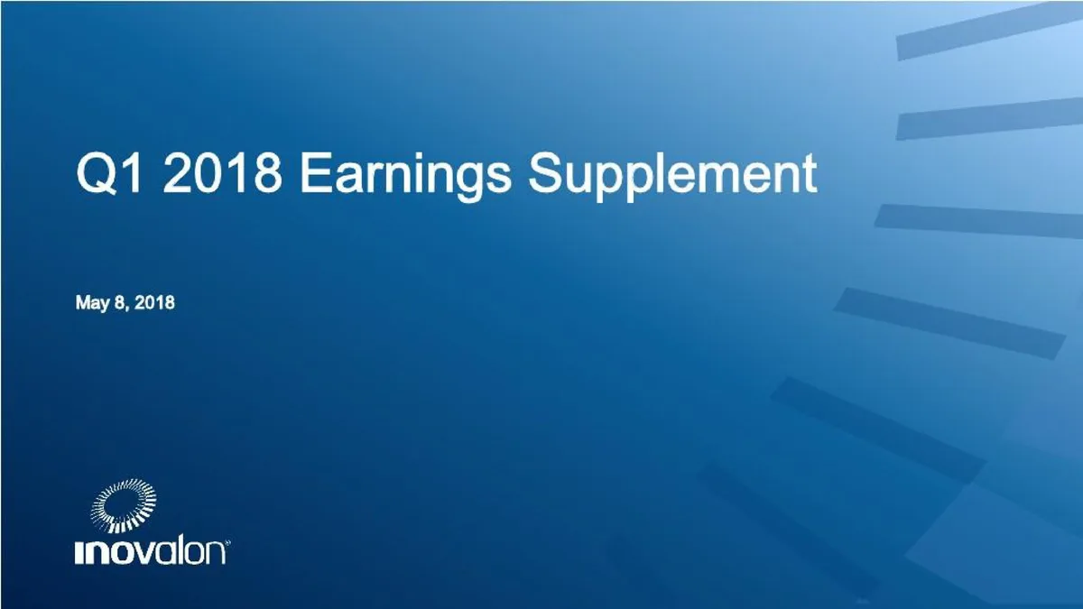 Inovalon | Results Presentation Deck | 34 slides · slide 1
