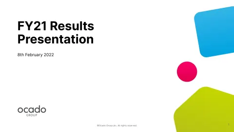 Ocado | Results Presentation Deck | 34 slides