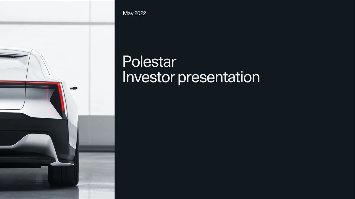 Polestar | Investor Presentation Deck | 51 slides · slide 1