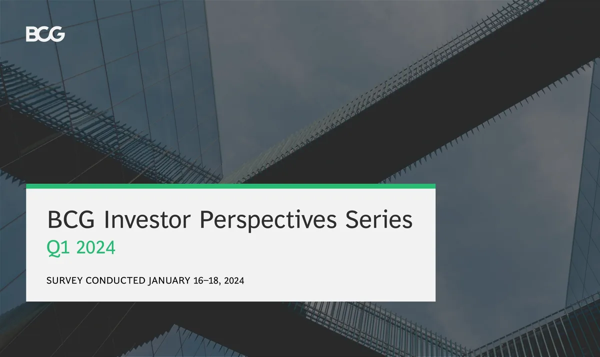 BCG Investor Perspectives Series · slide 1