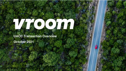 Vroom | Mergers and Acquisitions Presentation Deck | 11 slides