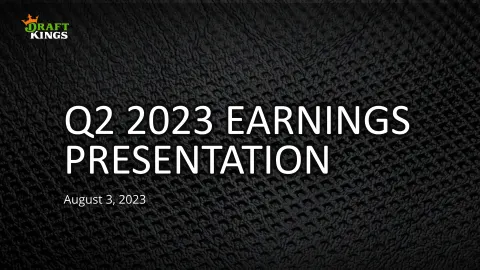 DraftKings | Results Presentation Deck | 16 slides