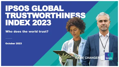 Ipsos global trustworthiness index 2023
