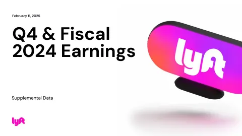 Lyft | Results Presentation Deck | 31 slides