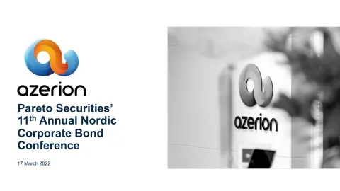 Azerion | Investor Conference Presentation Deck | 33 slides