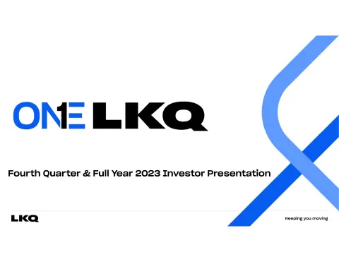 LKQ | Results Presentation Deck | 59 slides