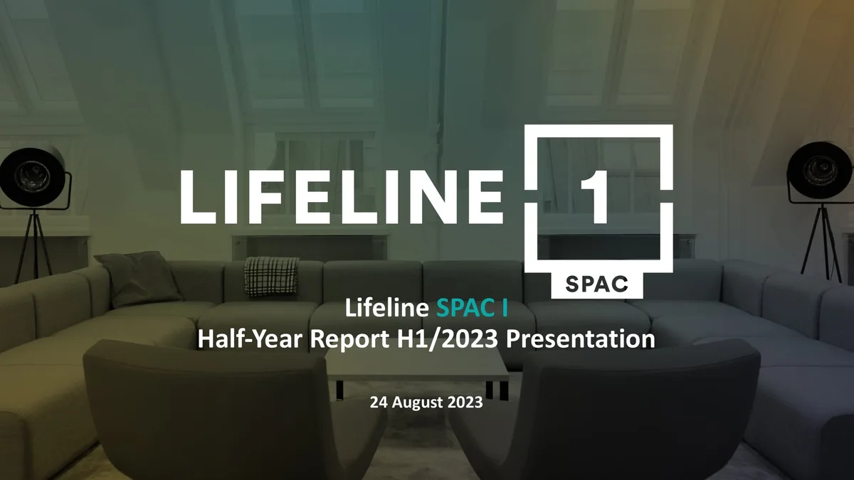 Lifeline SPAC 1 | Results Presentation Deck | 20 slides · slide 1
