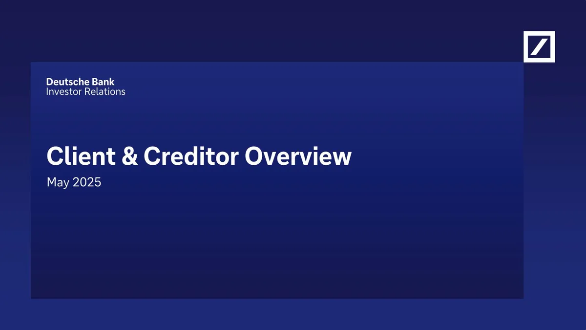 Client Creditor Overview Q1 2025 · slide 1