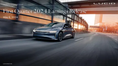 Lucid Motors | Results Presentation Deck | 39 slides