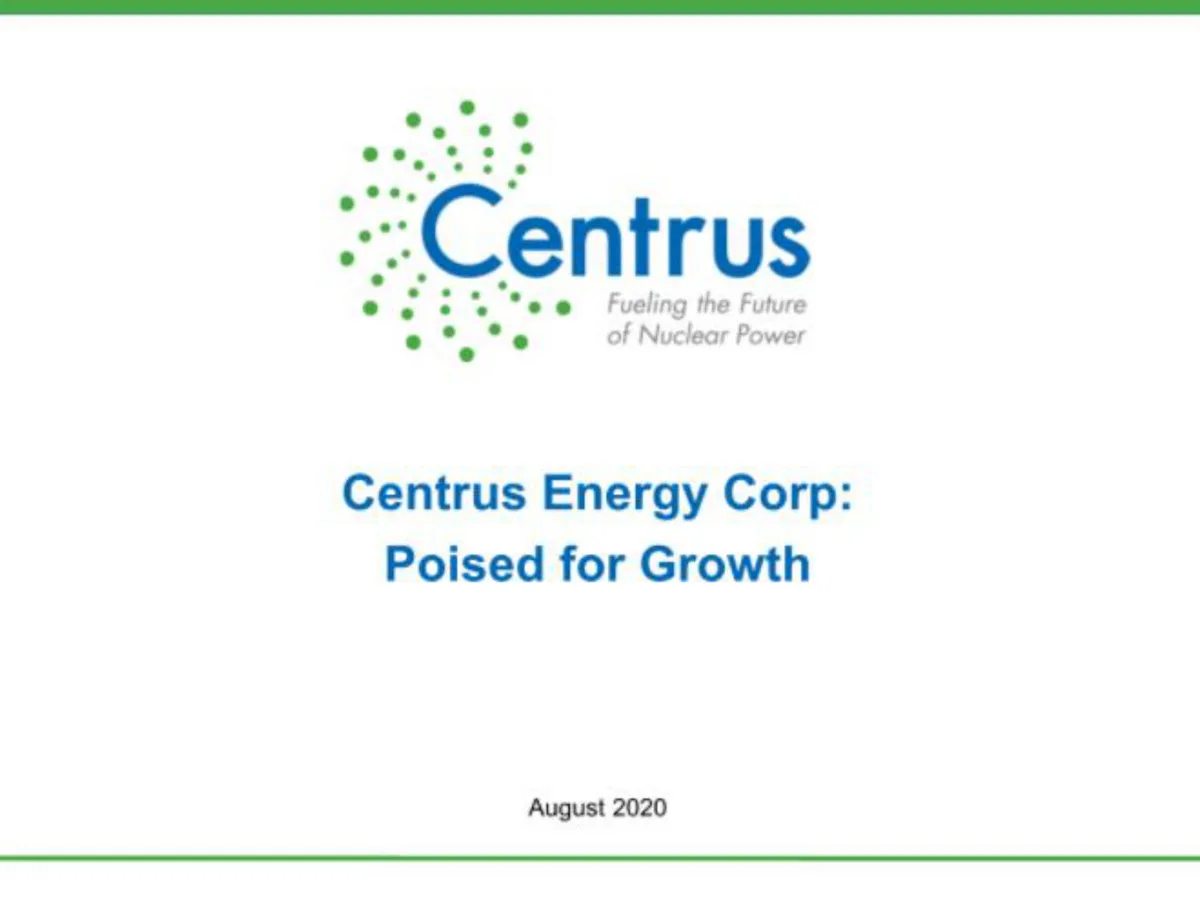 Centrus | IPO Presentation Deck | 25 slides · slide 1