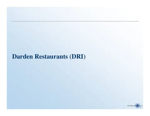 Darden Restaurants, Inc. (DRI)