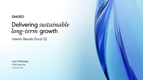 Diageo | Results Presentation Deck | 38 slides
