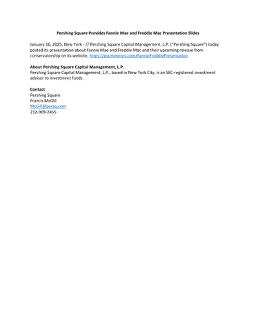 Fannie Mae & Freddie Mac (FNMA/FMCC)