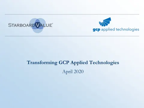 GCP Applied Technologies (GCP)