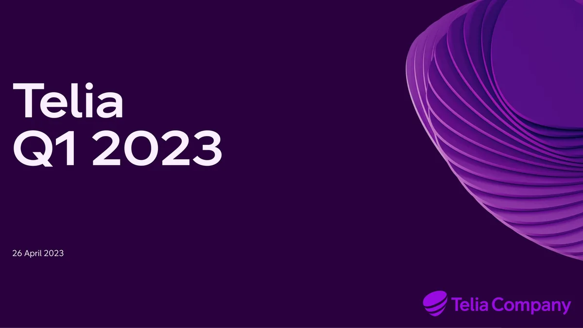 Telia Company | Results Presentation Deck | 27 slides · slide 1