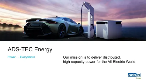 ads-tec Energy | Investor Presentation Deck | 18 slides