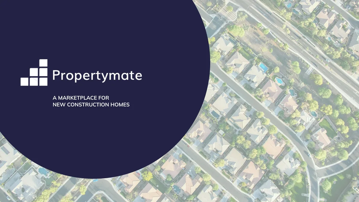 This pitchdeck raised $5.5 million for a Zillow-like platform for newly constructed homes · slide 1