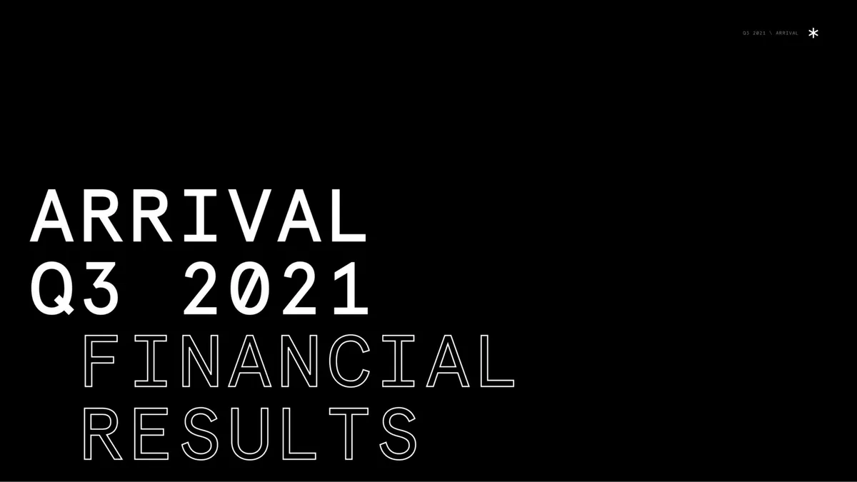 Arrival | Results Presentation Deck | 42 slides · slide 1