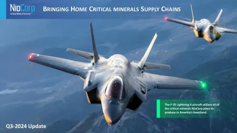 NioCorp | Results Presentation Deck | 45 slides