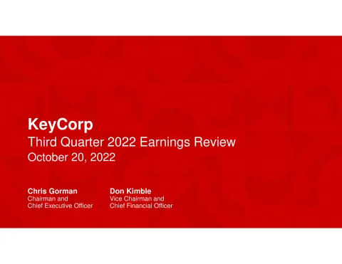 KeyCorp | Results Presentation Deck | 22 slides