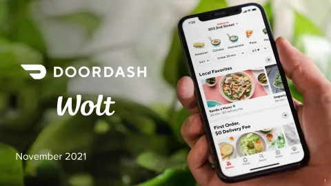 DoorDash | Mergers and Acquisitions Presentation Deck | 14 slides