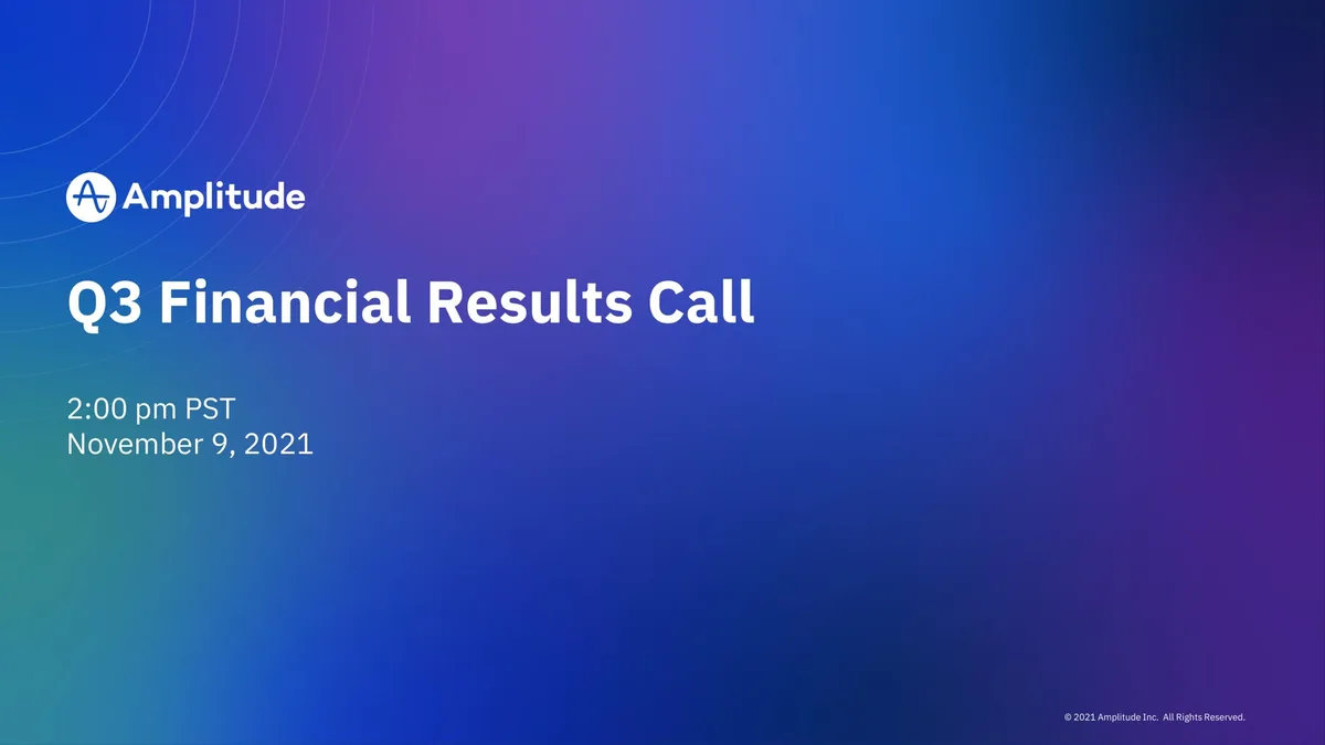 Amplitude | Results Presentation Deck | 24 slides · slide 1