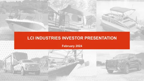 LCI Industries | Investor Presentation Deck | 31 slides
