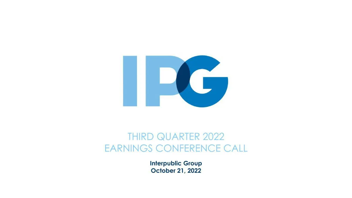 Interpublic Group of Companies | Results Presentation Deck | 36 slides · slide 1