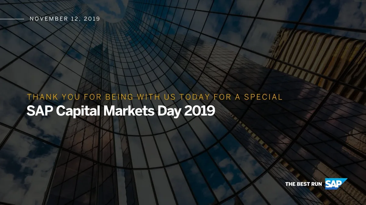 2019 11 Capital Markets Day Operational Excellence · slide 1
