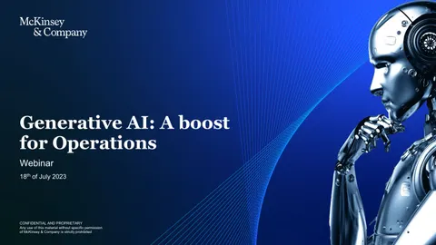Generative AI: A boost for Operations