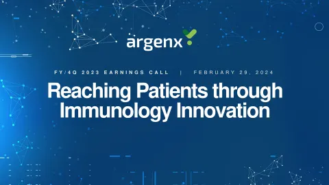 argenx SE | Results Presentation Deck | 15 slides