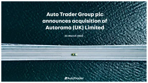 Auto Trader Group | Mergers and Acquisitions Presentation Deck | 12 slides