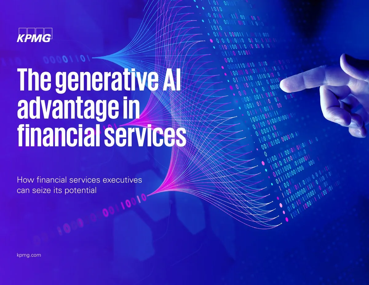 The generative AI advantage in financial services · slide 1