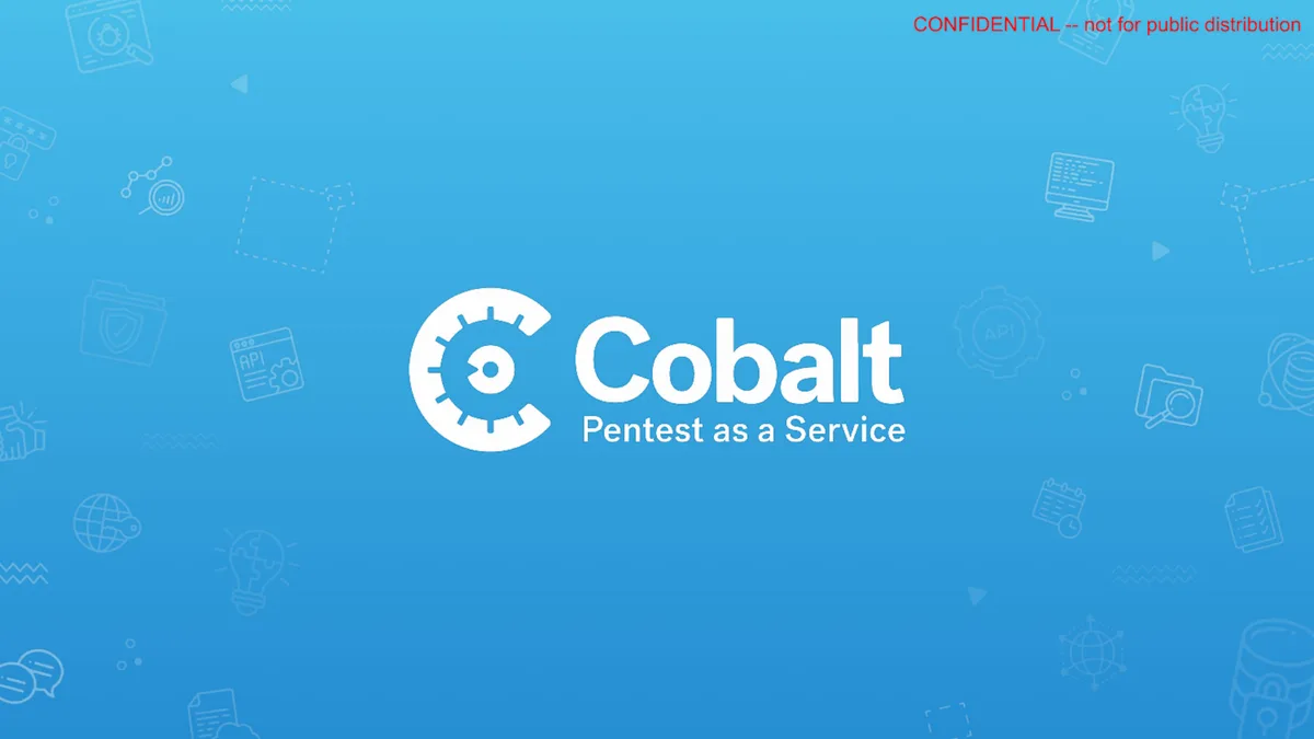 We got an exclusive look at the pitch deck pen test startup Cobalt used to raise $29 million from Highland Europe · slide 1