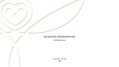 Kering | Investor Presentation Deck | 55 slides