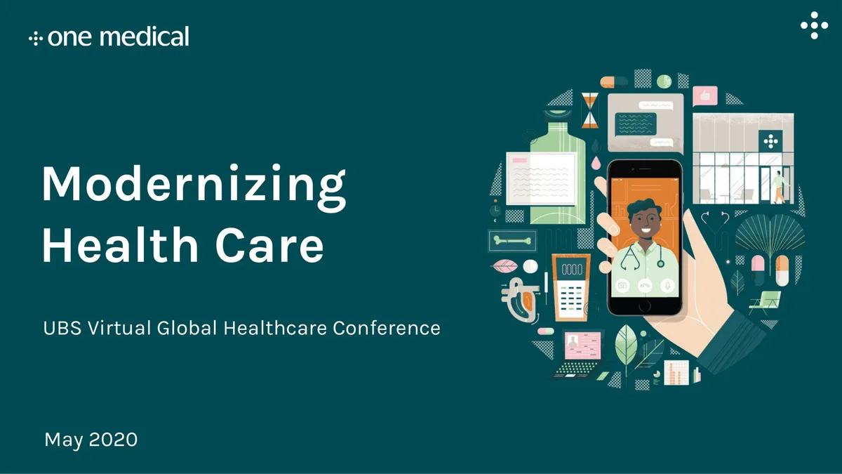 Features a stylized illustration of digital health services.