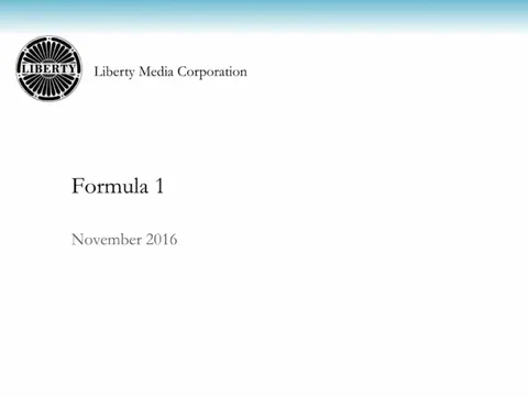 Liberty Media | Investor Presentation Deck | 29 slides