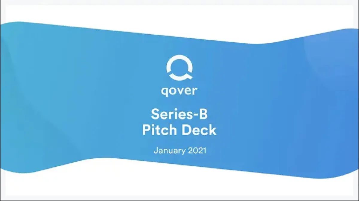Qover | Start Up Pitch Deck | 14 slides · slide 1